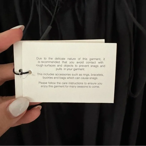 Matteau Gathered Lace Up Silk Cotton Maxi Dress Black Size 3 US 6 - Picture 9 of 11